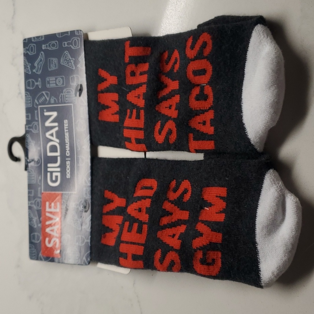 Men's Funny Gym Taco Gildan Socks